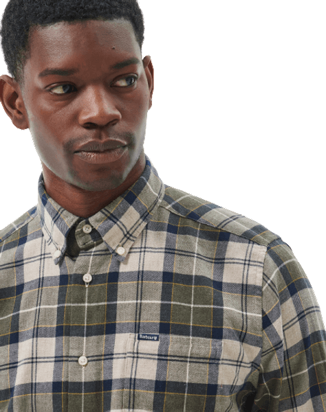 M's Fortrose Tailored Shirt Forest Mist, view: 1