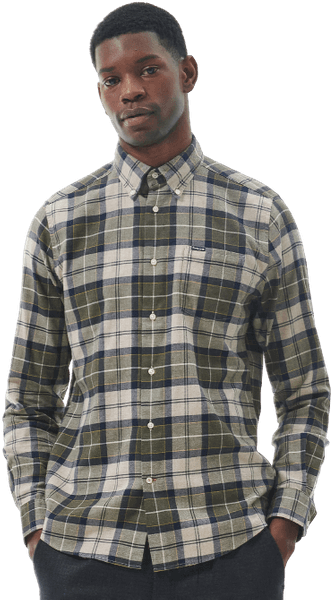 M's Fortrose Tailored Shirt Forest Mist, view: 2