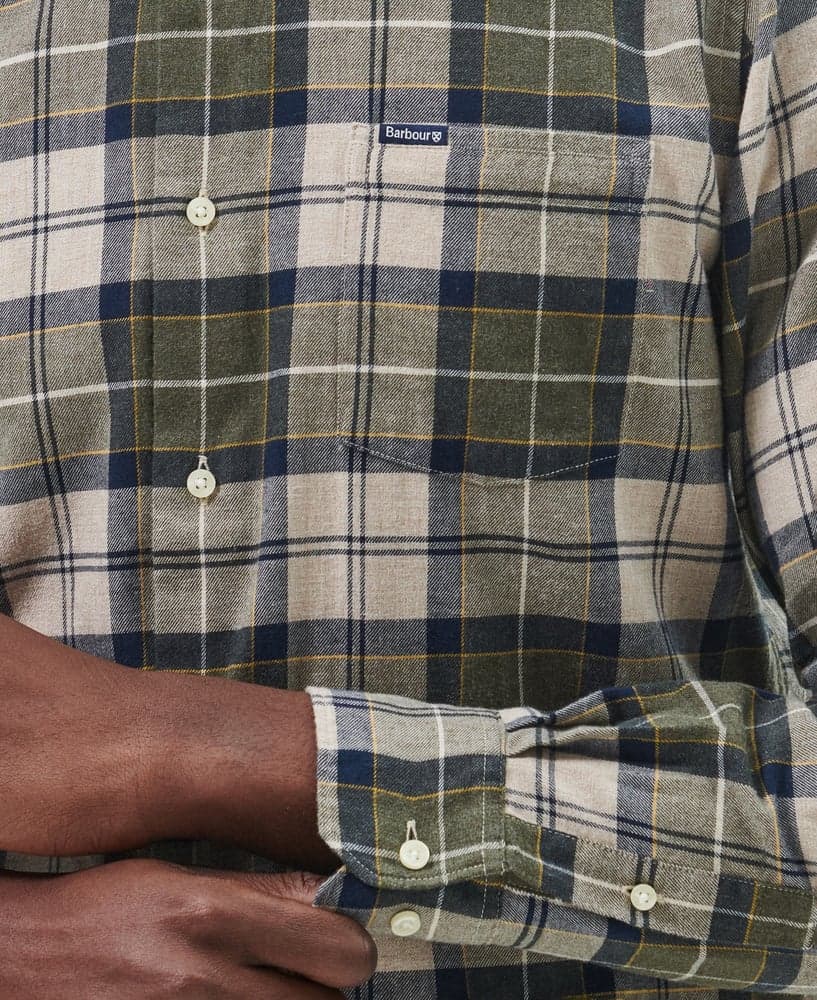 M's Fortrose Tailored Shirt Forest Mist, view: 5
