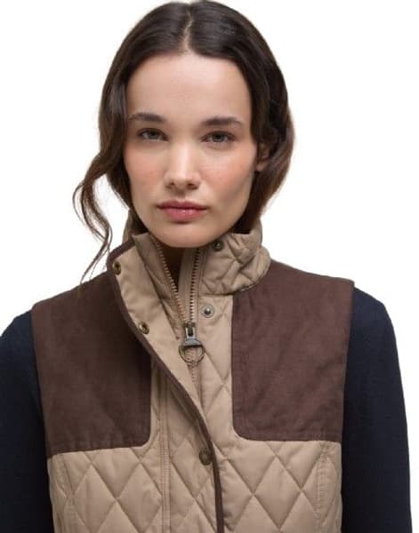W's Keeper Wear Quilted Gilet Military Brown, view: 3