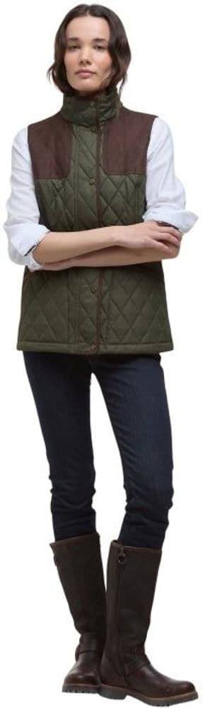 W's Keeper Wear Quilted Gilet Olive/Ancient Tartan, view: 6