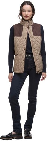 W's Keeper Wear Quilted Gilet Military Brown, view: 6