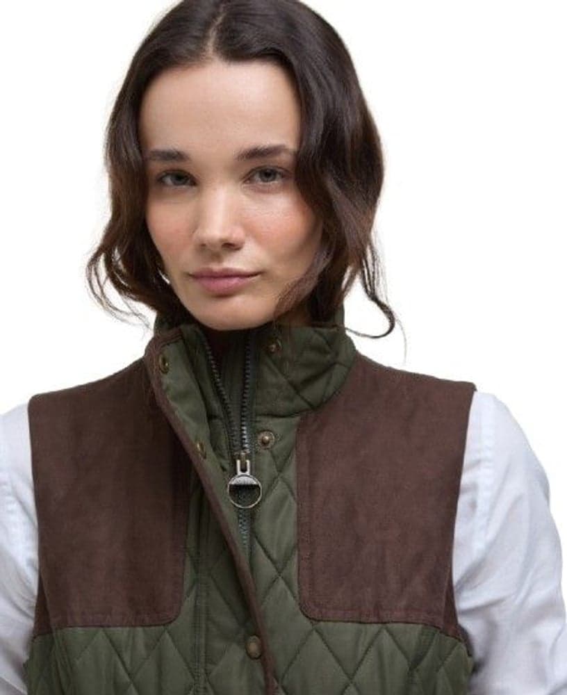 W's Keeper Wear Quilted Gilet Olive/Ancient Tartan, view: 3