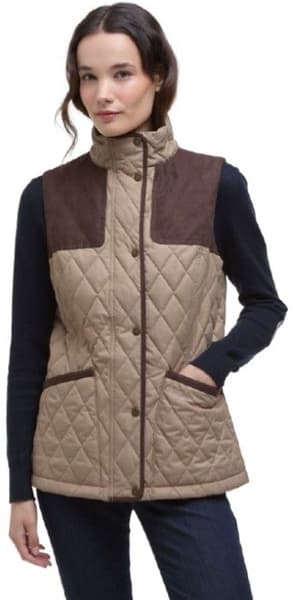 W's Keeper Wear Quilted Gilet Military Brown, view: 1