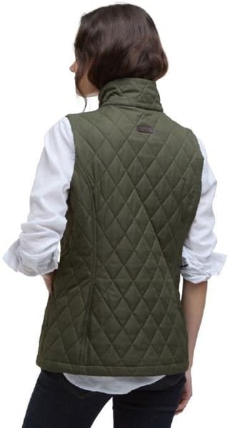 W's Keeper Wear Quilted Gilet Olive/Ancient Tartan, view: 2