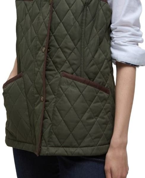 W's Keeper Wear Quilted Gilet Olive/Ancient Tartan, view: 4