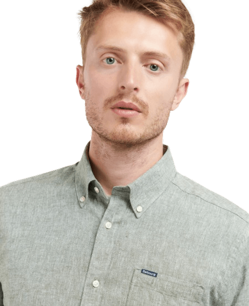 M's Nelson Tailored Fit Shirt Olive, view: 1