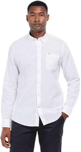 M's Nelson Tailored Fit Shirt White, view: 3