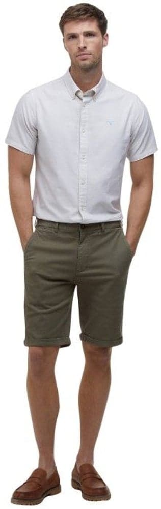 M's Washed Twill Chino Shorts Olive, view: 1