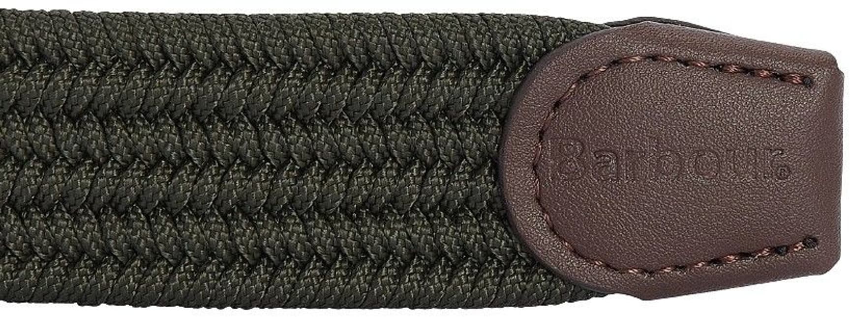 M's Nevis Stretch Webbing Belt Dark Olive, view: 2