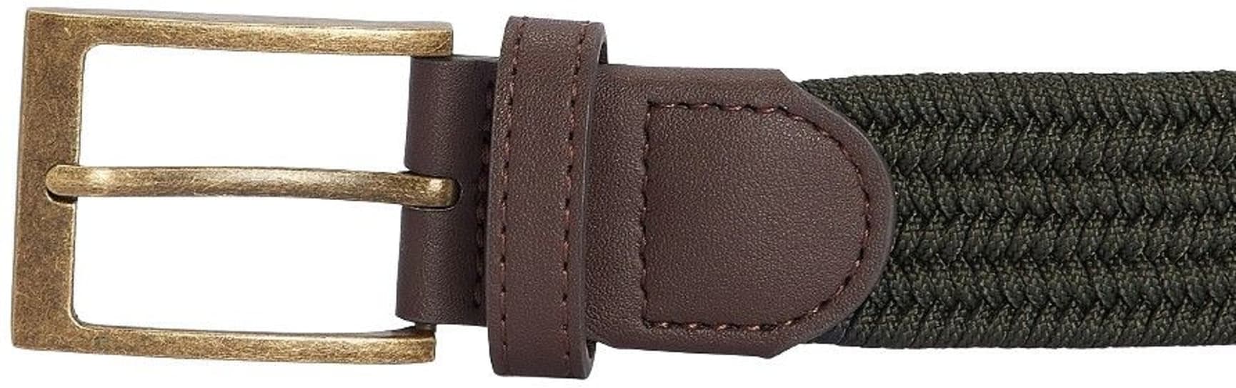 M's Nevis Stretch Webbing Belt Dark Olive, view: 1