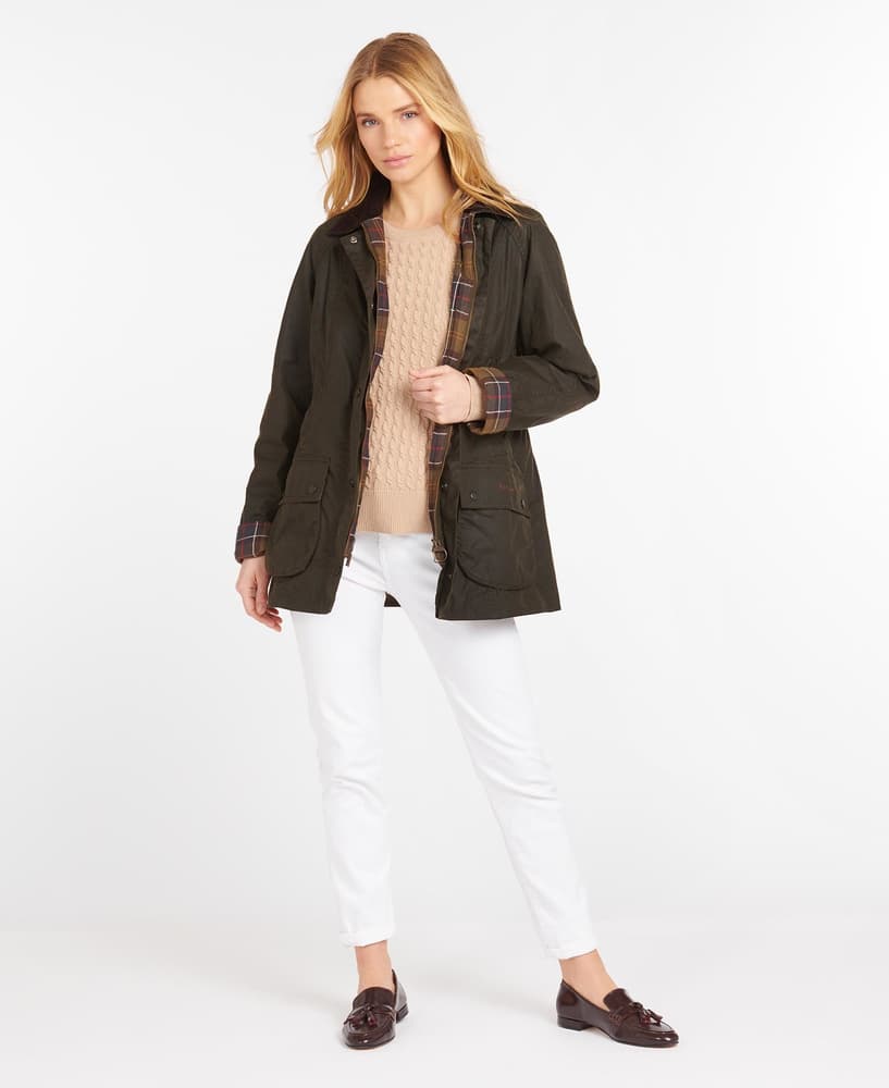 W's Classic Beadnell Jacket Olive, view: 3