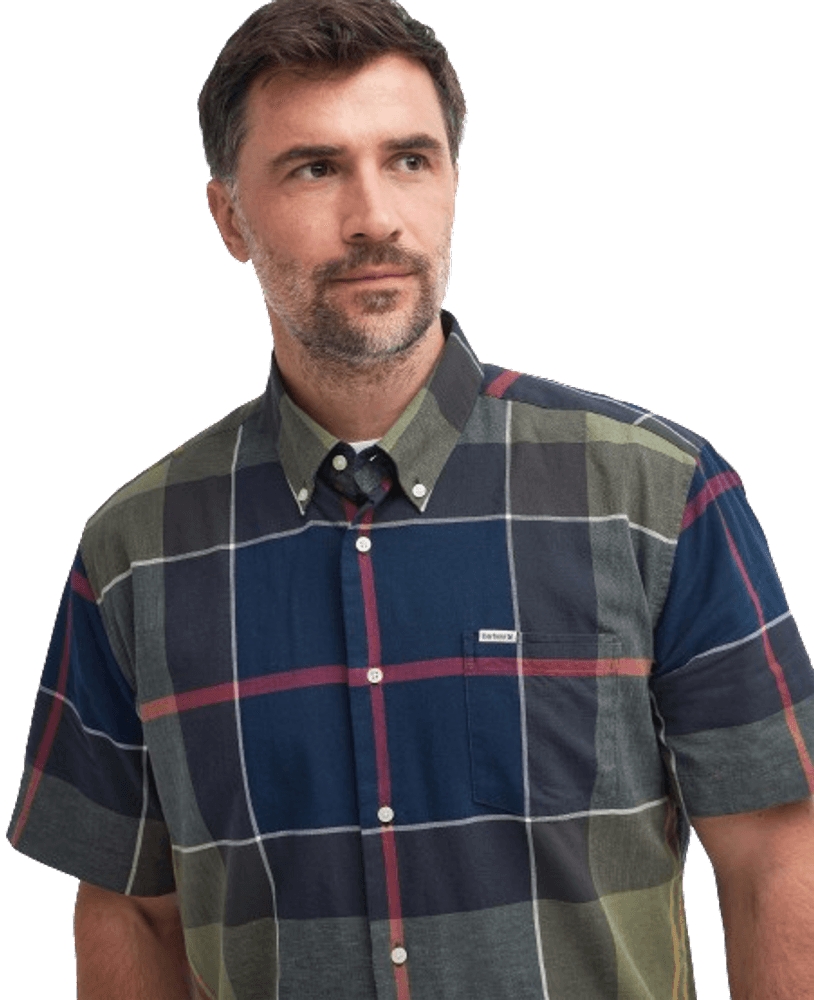 M's Douglas Relaxed Fit S/S Shirt Classic Tartan, view: 4