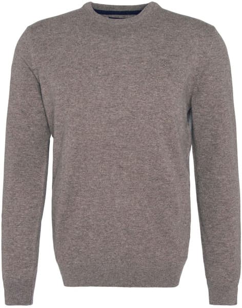 M's Essential Lambwool Crew Neck Dark Stone, view: 0