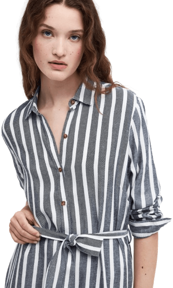 W's Annalise Striped Shirt Dress Navy Stripe, view: 3