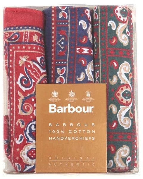Paisley Handkerchiefs - Boxed Set Red/Green/Navy, view: 0