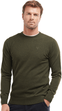 M's Essential Lambswool Crew Neck Neck Seaweed - view: 2