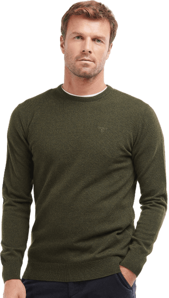 M's Essential Lambswool Crew Neck Neck Seaweed, view: 2