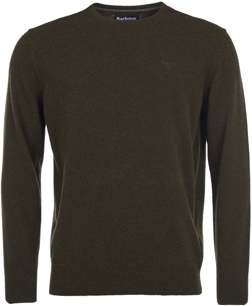 M's Essential Lambswool Crew Neck Neck Seaweed, view: 0
