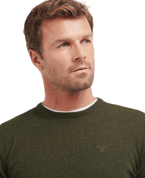 M's Essential Lambswool Crew Neck Neck Seaweed, view: 1