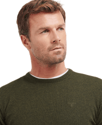 M's Essential Lambswool Crew Neck Neck Seaweed - view: 1