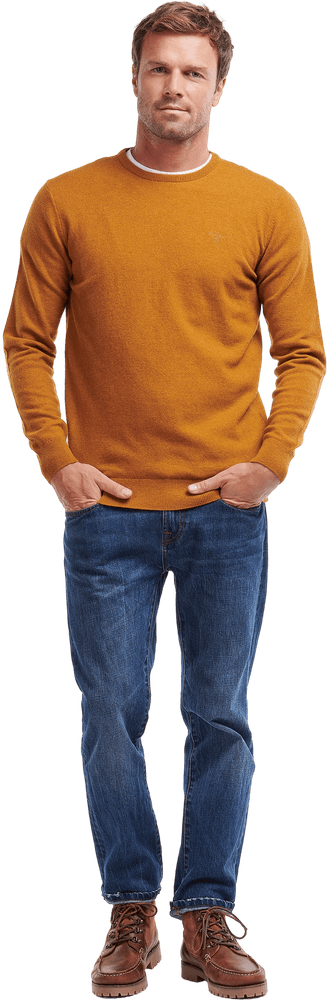 M's Essential Lambswool Crew Neck Neck Dark Copper, view: 4