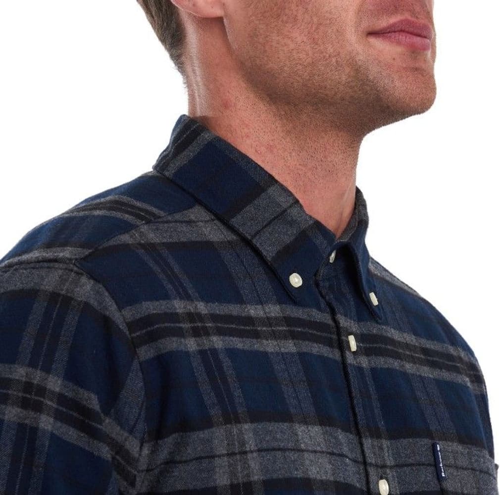 M's Highland Check 19 Tailored Shirt Grey Marl, view: 4