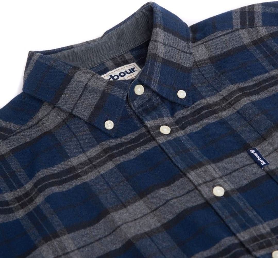 M's Highland Check 19 Tailored Shirt Grey Marl, view: 5