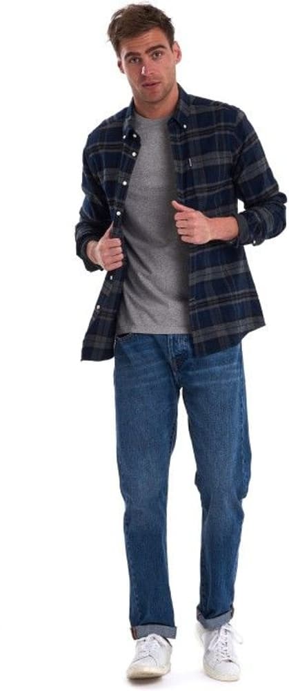 M's Highland Check 19 Tailored Shirt Grey Marl, view: 6