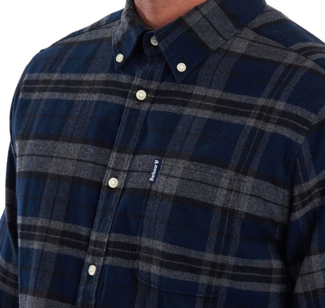 M's Highland Check 19 Tailored Shirt Grey Marl, view: 3