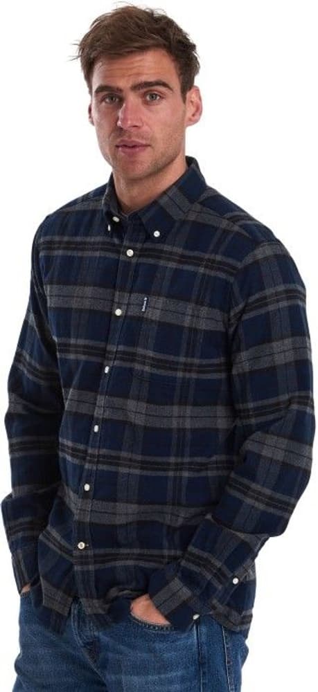 M's Highland Check 19 Tailored Shirt Grey Marl, view: 2