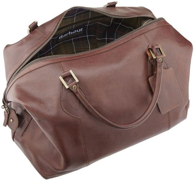 Leather Medium Travel Explorer Bag Dark Brown, view: 1