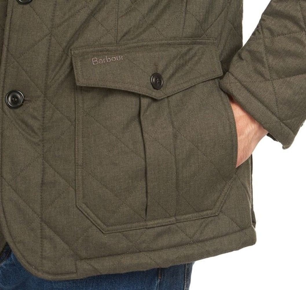 M's Rellond Quilted Polar Fleece Jacket Olive, view: 5