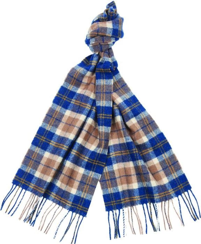 Unisex Tartan Lambswool Scarf Moorland Tartan, view: 0