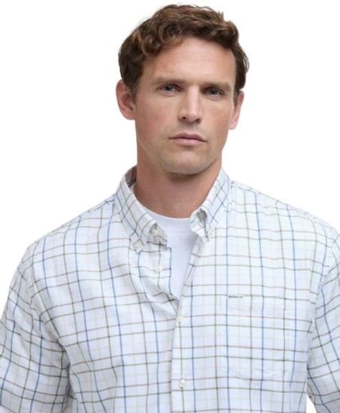M's Caswell Tattersall Regular Fit Shirt Pine Green, view: 3