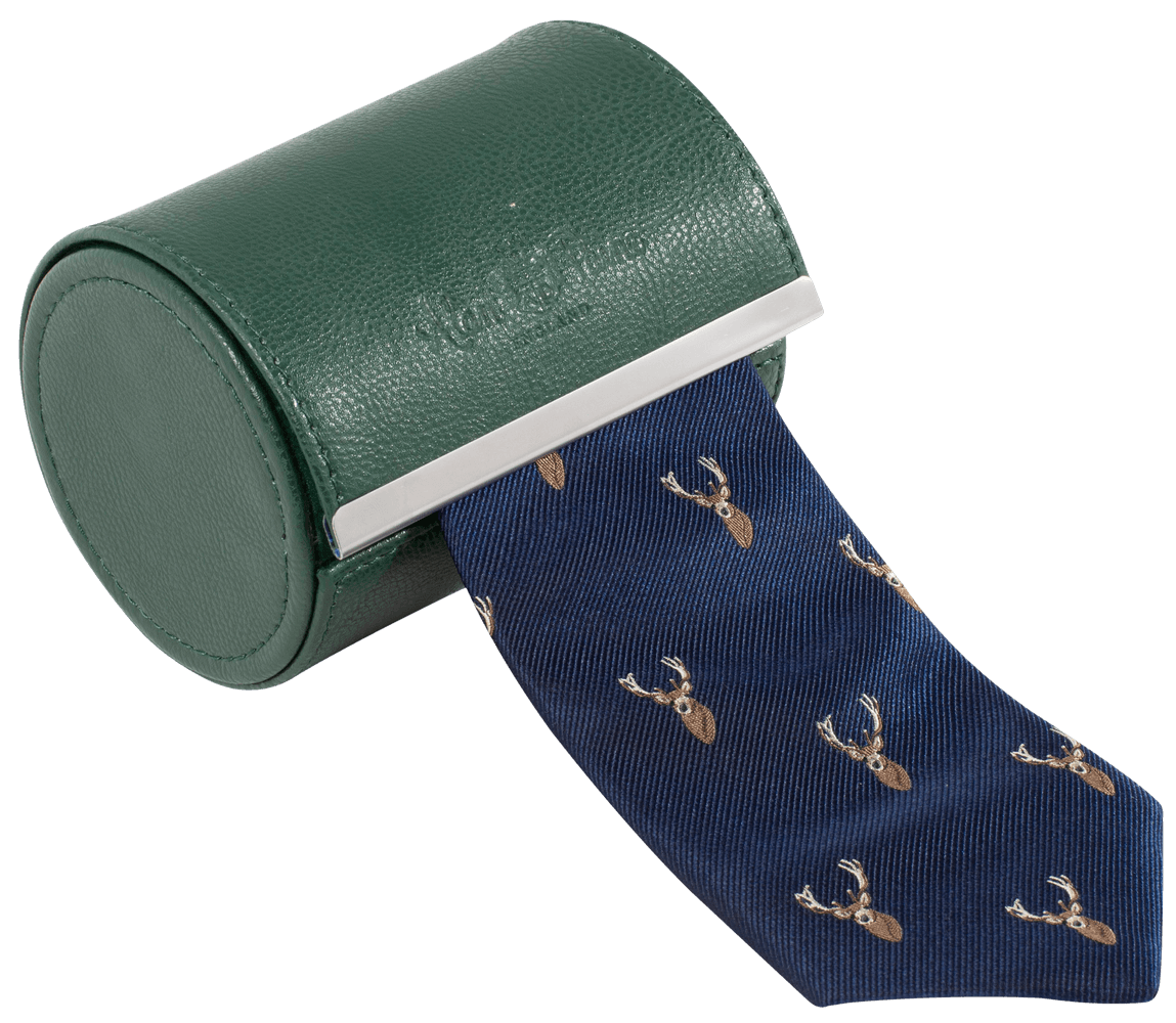 Ripon Silk Tie Deer Navy, view: 0