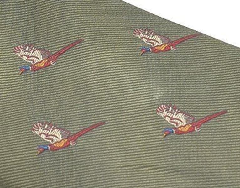 Silk Tie Pheasant Olive, view: 1
