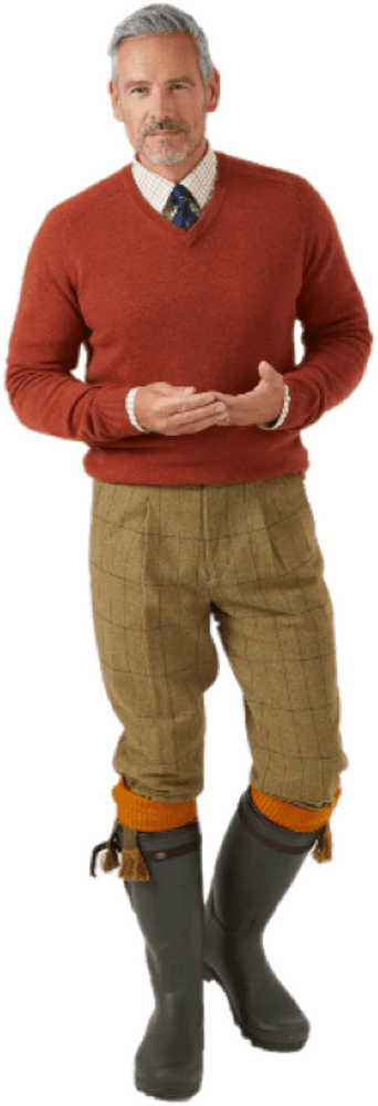 Streetly V-Neck Pullover Bordeaux, view: 4