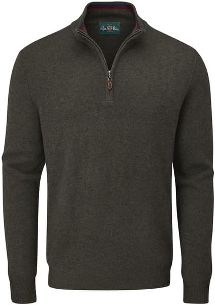 M's Streetly 1/2 Zip Mock Neck Seaweed, view: 0