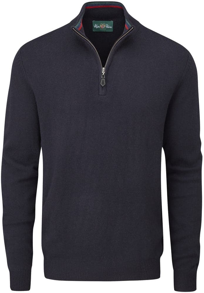 M's Streetly 1/2 Zip Mock Neck Navy, view: 0