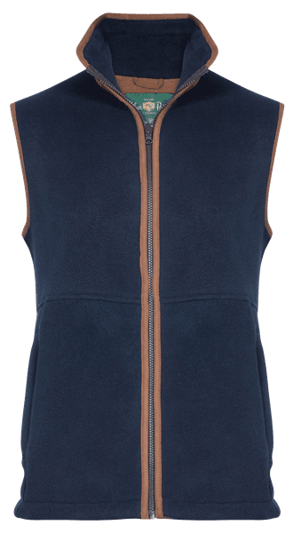 M's Aylsham Fleece Waistcoat Dark Navy, view: 0