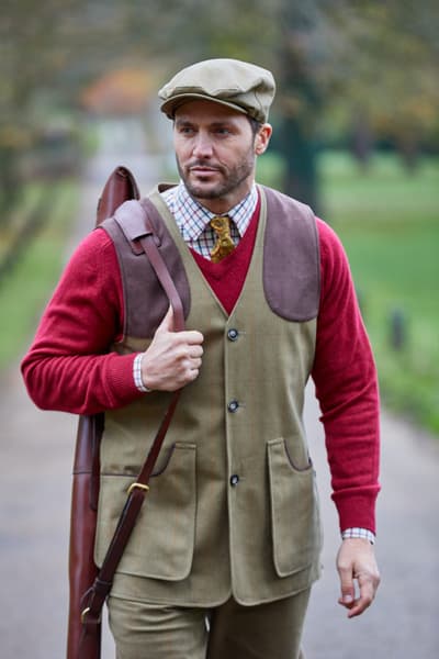 M's Axford Shooting Waistcoat Aspen, view: 1