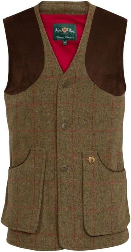 M's Combrook Tweed Shooting Waistcoat Sage, view: 0