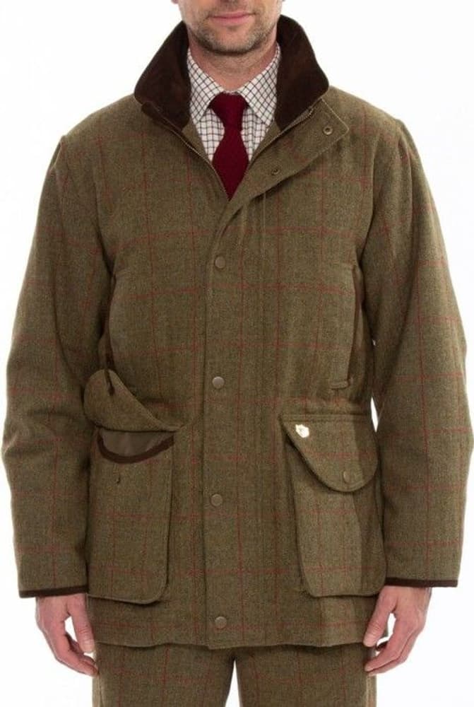 M's Combrook Waterproof Tweed Shooting Field Coat Sage, view: 1