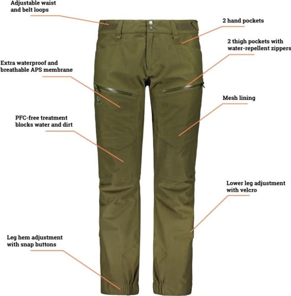 M's Apex Pro Pant Hunting Green, view: 2