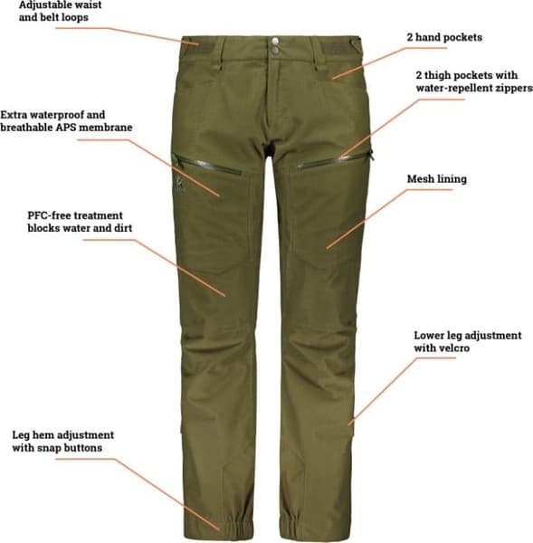 M's Apex Pro Pant Hunting Green, view: 2
