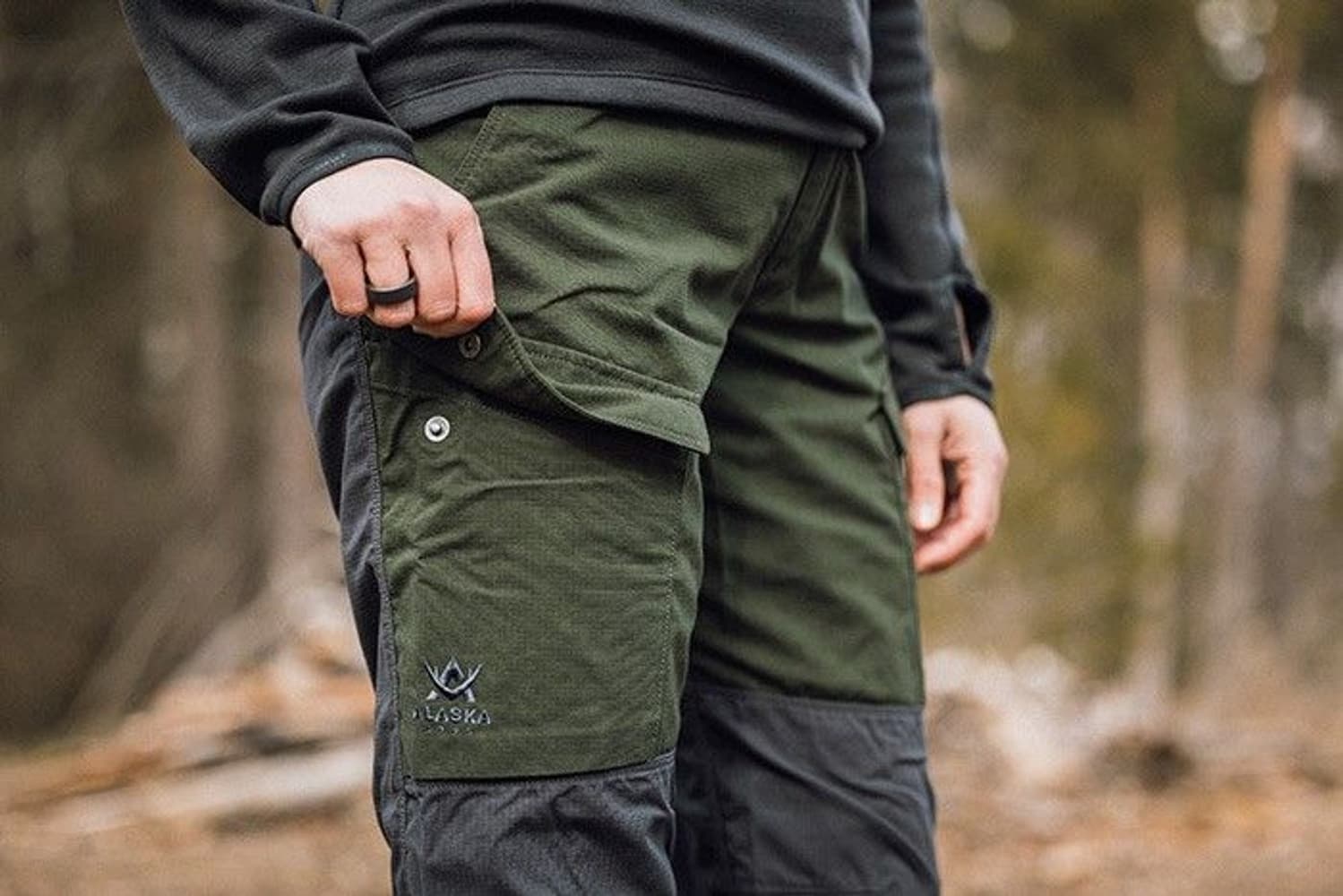 W's Comfort Pant Green / Grey, view: 2