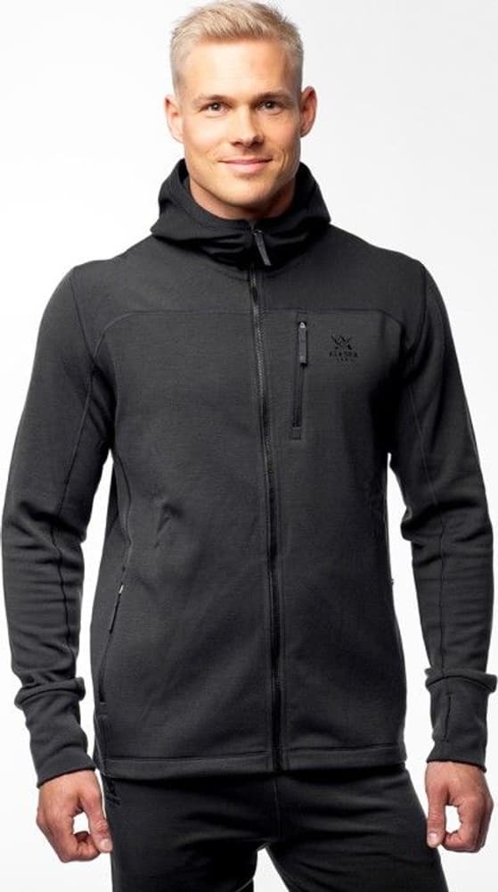 M's Merino Hoodie Dark Grey, view: 1