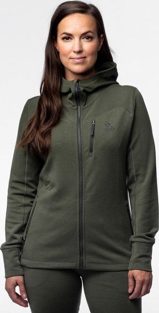 W's Merino Hoodie Hunting Green, view: 1