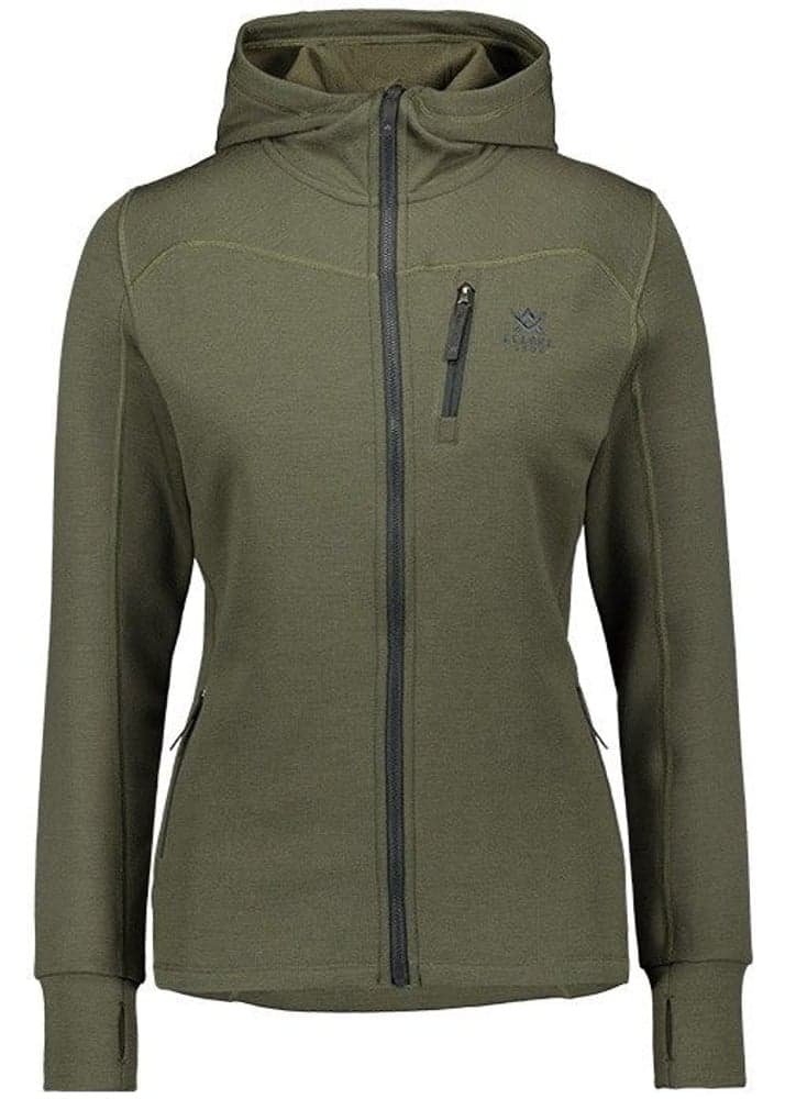 W's Merino Hoodie Hunting Green, view: 0